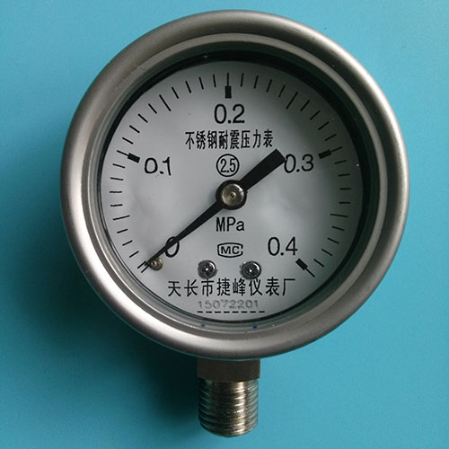 不锈钢耐震压力表